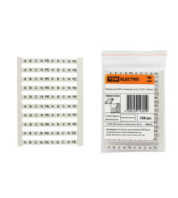 Маркеры для ЗНИ с символами "A, B, C, N, PE" (100 шт.) TDM SQ0803-0028
