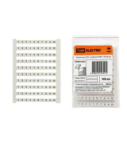 Маркеры для ЗНИ с нумерацией №1-10 (100 шт.) TDM SQ0803-0027