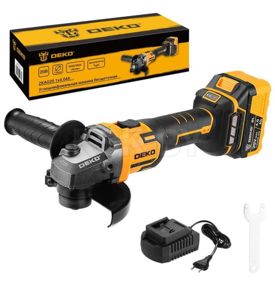 Углошлифмашина аккумуляторная DEKO ZKAG20 084-1044 (084-1044) 
