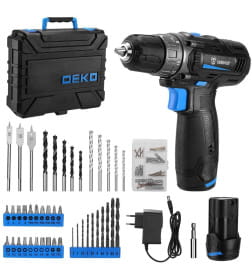 Дрель-шуруповерт аккумуляторная DEKO DKCD12 SET 92 083-1113