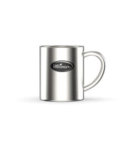 Термокружка 450 мл металлическая ручка, с крышкой БИОСТАЛЬ NM-C