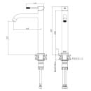 Смеситель для умывальника Voda Vessel, VSL25GM (VSL25GM) 