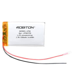 Аккумулятор 3.7В 1200мАч ROBITON LP503759 БЛ14064