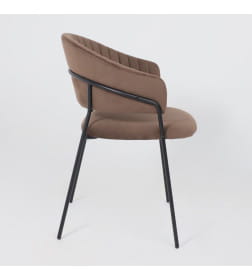 Стул AV 433, шоколадный бархат Confetti chocolate/черный