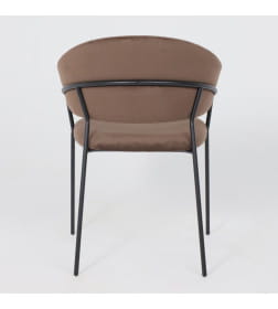 Стул AV 433, шоколадный бархат Confetti chocolate/черный