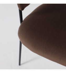 Стул AV 433, шоколадный бархат Confetti chocolate/черный
