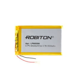 Аккумулятор 3.7В 3500мАч ROBITON LP605590 БЛ14907