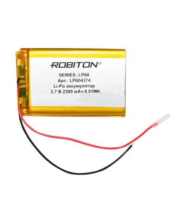 Аккумулятор 3.7В 2300мАч ROBITON LP604374 БЛ14906