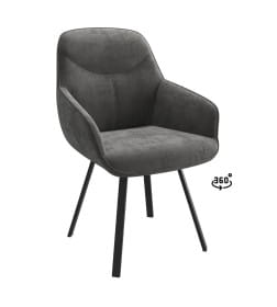 Стул ROMEO SMILE 360, b28 ANTRACITE LUX\черный