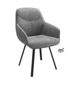 Стул ROMEO SMILE 360, b22 GREY LUX\черный