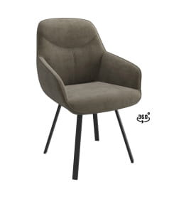 Стул ROMEO SMILE 360, b05 LATTE LUX\черный