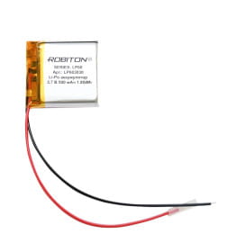 Аккумулятор 3.7В 500мАч ROBITON LP603030 БЛ14905