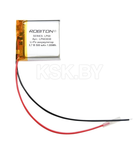 Аккумулятор 3.7В 500мАч ROBITON LP603030 БЛ14905 (БЛ14905) 