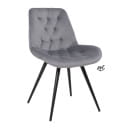 Стул AV 435, поворотный, темно-серый бархат H-15/черный (120088) 