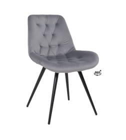 Стул AV 435, поворотный, темно-серый бархат H-15/черный