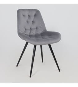 Стул AV 435, поворотный, темно-серый бархат H-15/черный