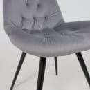 Стул AV 435, поворотный, темно-серый бархат H-15/черный (120088) 