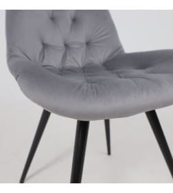 Стул AV 435, поворотный, темно-серый бархат H-15/черный