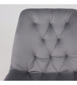 Стул AV 435, поворотный, темно-серый бархат H-15/черный