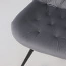 Стул AV 435, поворотный, темно-серый бархат H-15/черный (120088) 