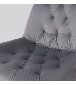 Стул AV 435, поворотный, темно-серый бархат H-15/черный