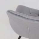 Стул AV 435, поворотный, темно-серый бархат H-15/черный (120088) 