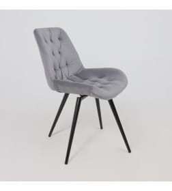 Стул AV 435, поворотный, темно-серый бархат H-15/черный