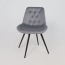 Стул AV 435, поворотный, темно-серый бархат H-15/черный (120088) 