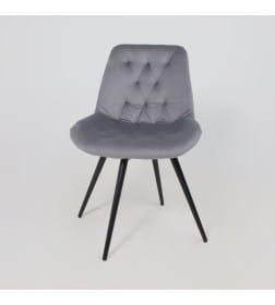 Стул AV 435, поворотный, темно-серый бархат H-15/черный