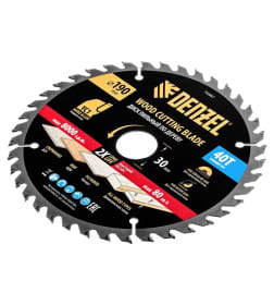 Диск пильный по дереву с гвоздями 190х40Tх30 мм Denzel 733967