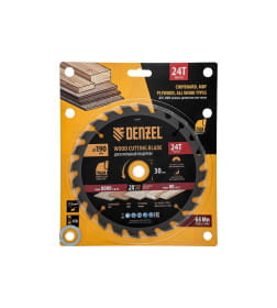 Диск пильный по дереву 190х24Tх30 мм Denzel 733397