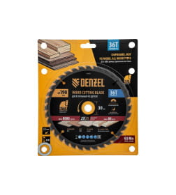 Диск пильный по дереву 190х36Tх30 мм Denzel 733407