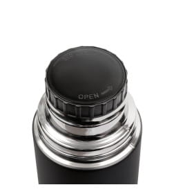 Термос 750 мл узкое горлышко (вороненая сталь) Relaxika 101