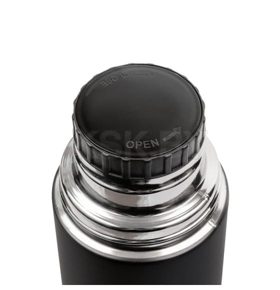 Термос 750 мл узкое горлышко (вороненая сталь) Relaxika 101