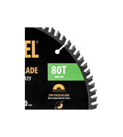 Диск пильный по ламинату 250х80Tх30 мм Denzel 733877