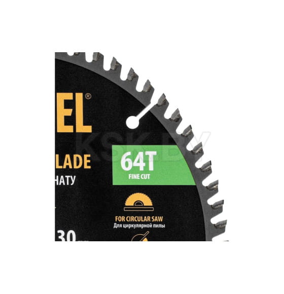 Диск пильный по ламинату 210х64Tх30 мм Denzel 733867 (733867) 