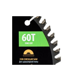 Диск пильный по ламинату 185х60Tх30 мм Denzel 733847