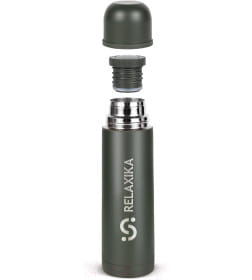 Термос 500 мл узкое горлышко (хаки) Relaxika 101