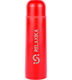 Термос 500 мл узкое горлышко (красный) Relaxika 101
