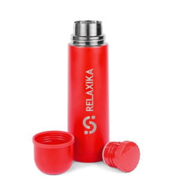 Термос 500 мл узкое горлышко (красный) Relaxika 101