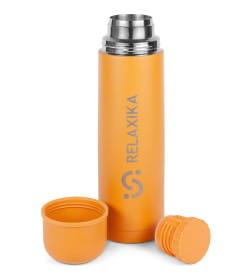 Термос 500 мл узкое горлышко (желтый) Relaxika 101