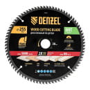 Диск пильный по дереву 255х80Tх30 мм Denzel 733637 (733637) 