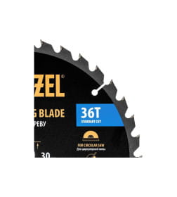 Диск пильный по дереву 255х36Tх30мм Denzel 733627