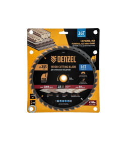 Диск пильный по дереву 255х36Tх30мм Denzel 733627