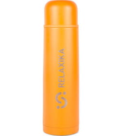 Термос 1 л узкое горлышко (желтый) Relaxika 101