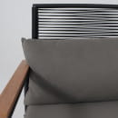 Комплект садовой мебели GARDENIA (2 кресла, диван, стол), черный/черный (118419) 