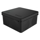 Коробка разветвительная для открытой установки 100*100*50мм IP67 черная GE42455-05 (49654) 