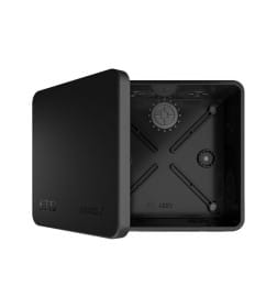 Коробка разветвительная для открытой установки 100*100*50мм IP67 черная GE42455-05