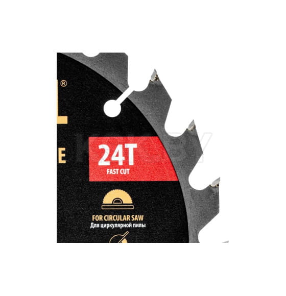 Диск пильный по дереву 190х24Tх20 мм Denzel 733347 (733347) 