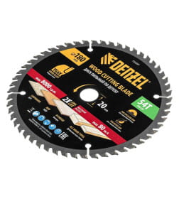 Диск пильный по дереву 180х54Tх20 мм Denzel 733297
